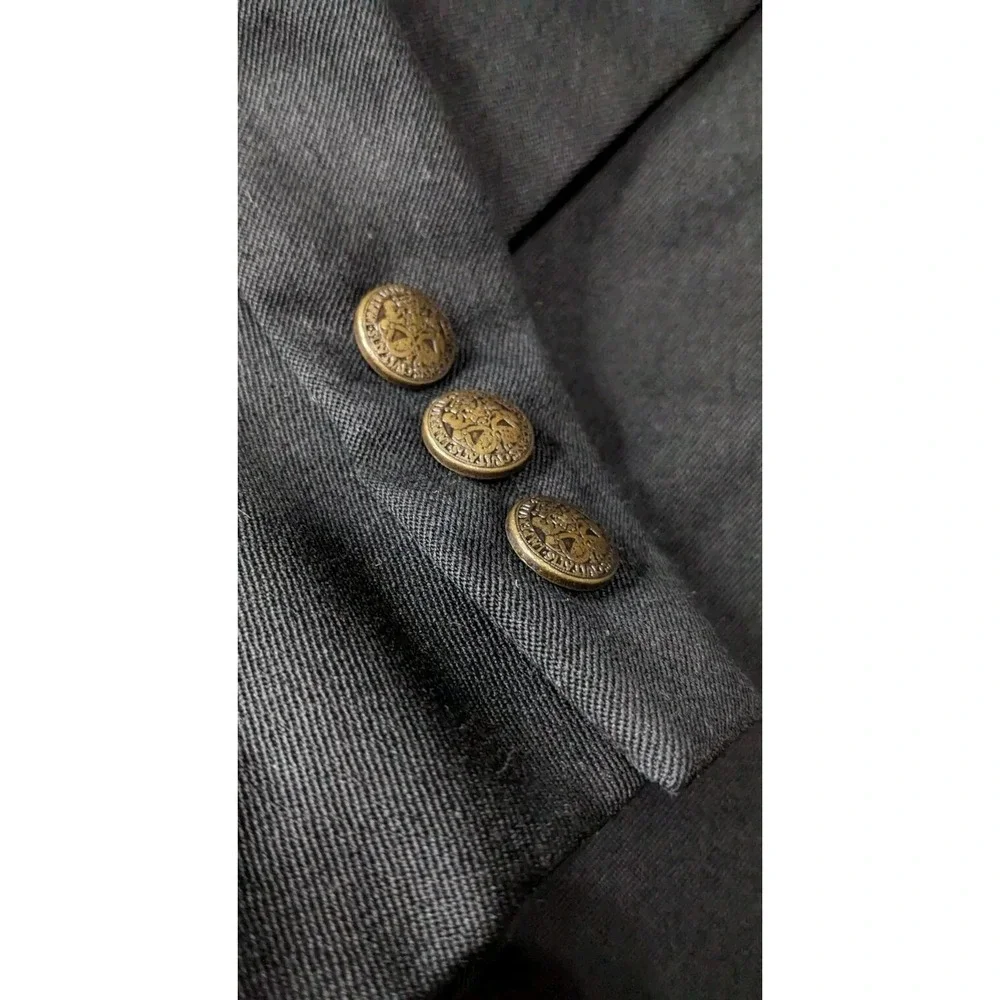 Oscar‎ De La Renta Mens Black Suit Jacket Size 36 S 202